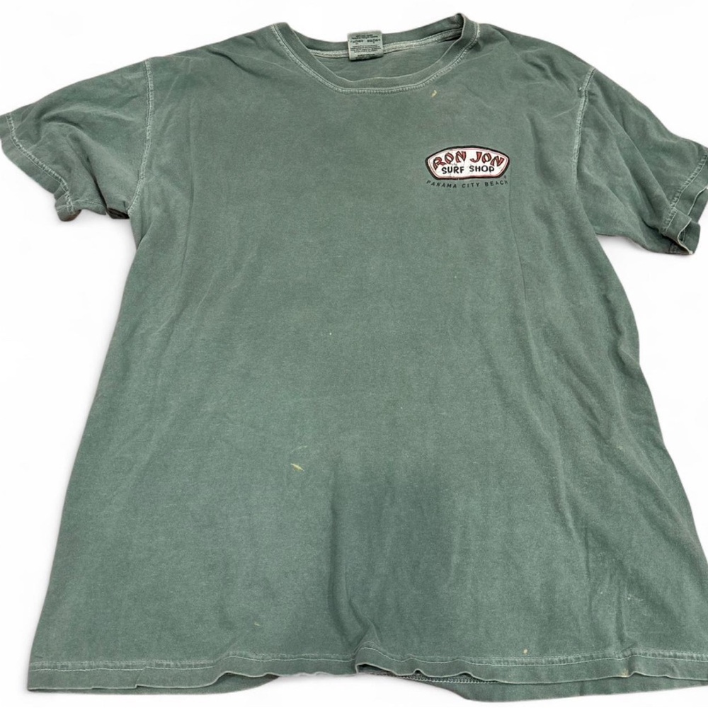 Ron Jon Green Short Sleeve Tee Casual Comfort